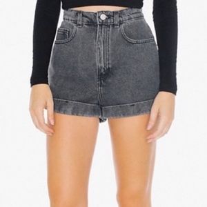 American Apparel Stone Wash High Waisted Shorts